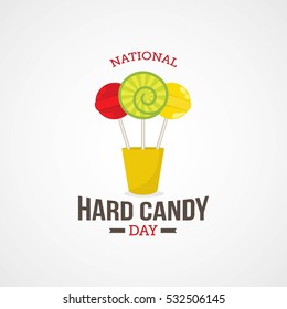 National Hard Candy Day Vector Illustration.