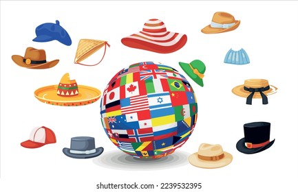 national hat day vector image