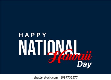 national hawaii day july 5. Holiday concept. Template for background, banner, card, poster, t-shirt with text inscription, vector eps 10