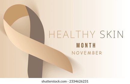 National healthy skin month. background, banner, card, poster, template. Vector illustration.