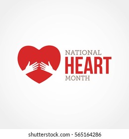 National Hearth Month Vector Illustration. Suitable For Greeting Card, Poster And Banner.