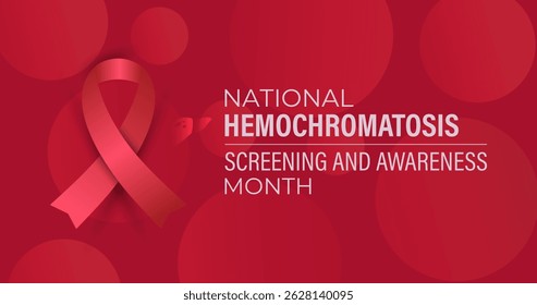 National Hemochromatosis Awareness Month. July Campaign for Early Screening and Prevention .It causes liver disease, heart problems, and diabetes join the movement to spread awareness. Vector design.
