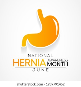 National Hernia awareness month (CDH) is observed every year in June. it occurs when an organ or fatty tissue squeezes through a weak spot in a surrounding muscle or connective tissue called fascia.