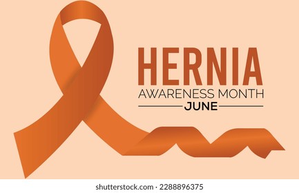  National Hernia awareness month in every June. banner design template Vector illustration background design.