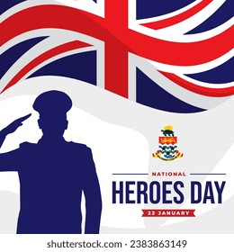 National Heroes Day. The Day of Cayman Island illustration vector background. Vector eps 10