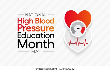 National High Blood Pressure Hbp Education Stock Vector (Royalty Free ...