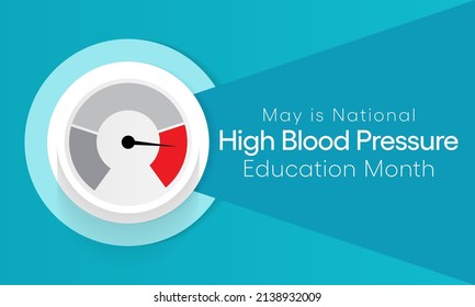 National High Blood Pressure Hbp Education Stock Vector (Royalty Free ...