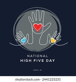 National high five day, held on 21 April.