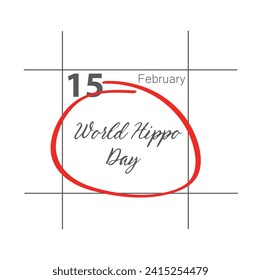 National Hippo Day. February 15.