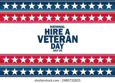 National Hire a Veteran Day wallpaper with shapes and typography, banner, card, poster, template. National Hire a Veteran Day, background