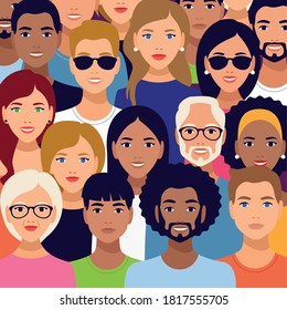 national hispanic heritage celebration with people characters vector illustration design