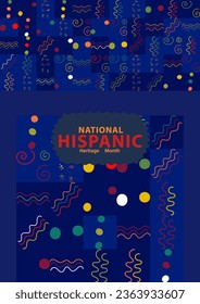 National Hispanic Heritage Month background card