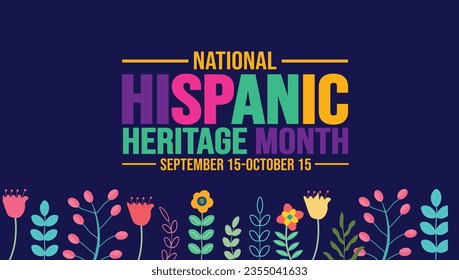 National hispanic heritage month festival illustration 