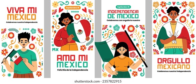 National hispanic heritage month festival illustration