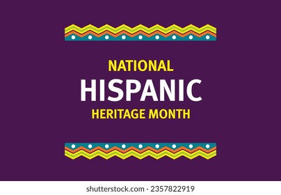 National hispanic heritage month festival illustration