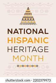 National Hispanic Heritage Month, held on September
