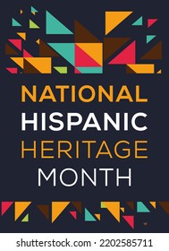 National Hispanic Heritage Month, held on September