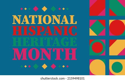 National Hispanic Heritage Month September 15 Stock Vector (Royalty ...