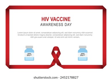 National HIV Vaccine Awareness Day background. Vector illustration.