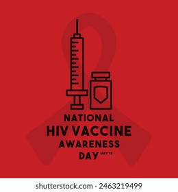 National HIV Vaccine Awareness Day. May 18. Eps 10.