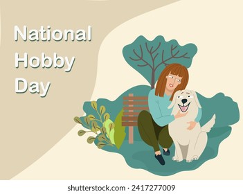 National Hobby Day. Vector illustration. 