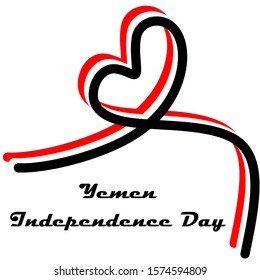 National holiday. Independence Day of Yemen set of vector design elements, Made in Yemen. Map, flags, ribbons, turntables, sockets. Vector symbolism, set for your infographics. November 30th. Vector 