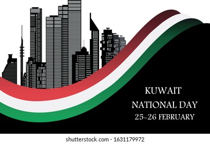 national holiday of kuwait, vector illustration, 25-26 February. - Vector images