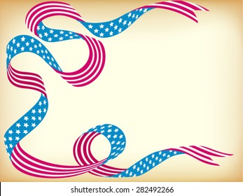 National holiday ribbon card