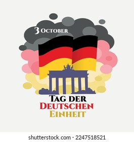 National Holidays. 3 Oktober Tag der Deutschen Einheit. Day of German Unity (inscription in German)