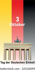 National Holidays. 3 Oktober Tag der Deutschen Einheit. Germany Unity Day (inscription in German)