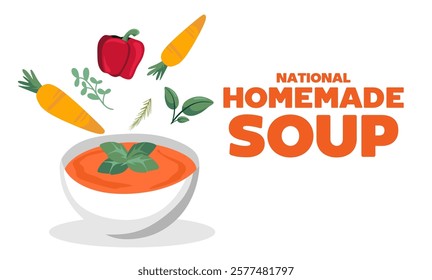 National Homemade Soup Day with delicious homemade soup