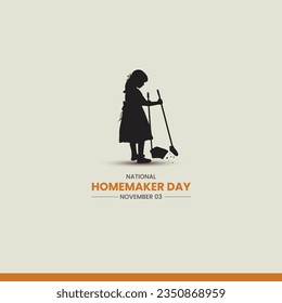 National Homemaker Day. Homemaker concept vector illustration. 