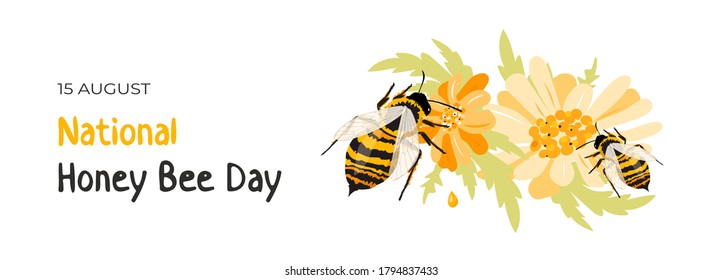 549 Bee Honey National Bees Day Images, Stock Photos & Vectors ...