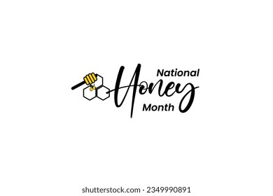 national honey month, background template Holiday concept
