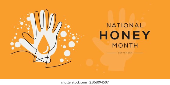 National Honey Month, statt im September.