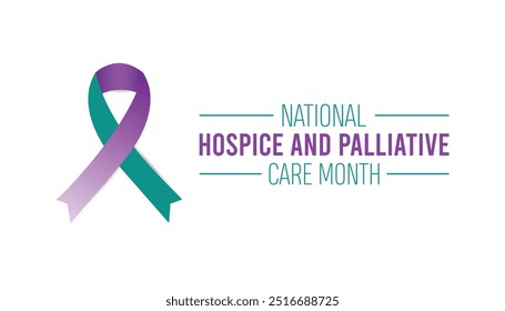 National Hospice and Palliative Care Month is observed every year on November. Medical Healthcare Awareness concept. background, placard, banner template Vector illustration design.