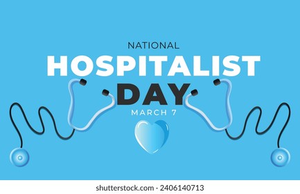 National Hospitalist Day. background, banner, card, poster, template. Vector illustration.