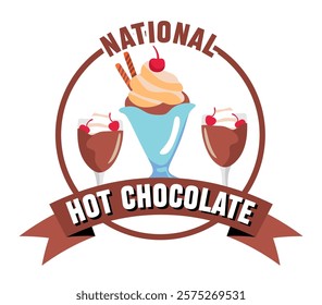 national hot chocolate day with a cup of hot chocolate