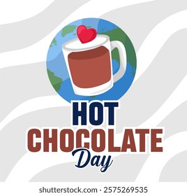 national hot chocolate day with a cup of hot chocolate