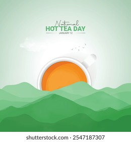 National Hot Tea Day Creative Ads, Tea Day Design For Social media post