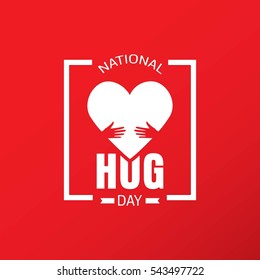 National Hug Day Vector Illustration