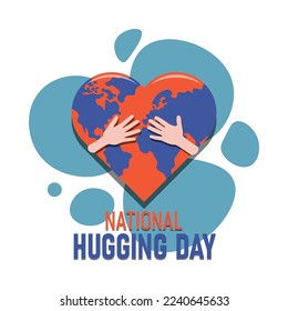 National Hugging Day background. Vector illustration design.