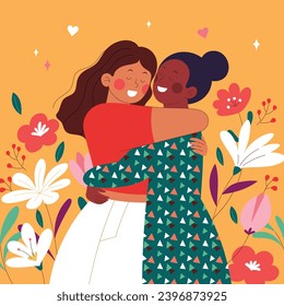 National Hugging Day. happy world hugging day. January 21. happy hug day background. Cartoon Vector illustration Template for Poster, Banner, Flyer, Greeting, Card, Cover, Post. international hug day.