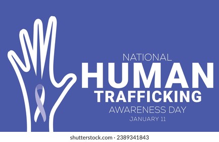 National Human trafficking Awareness Day. background, banner, card, poster, template. Vector illustration.
