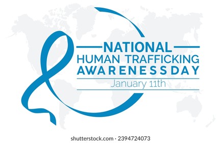 National Human Trafficking Awareness Day vector template. Shining a Light on Human Trafficking Prevention and Support with Awareness . background, banner, card, poster design.