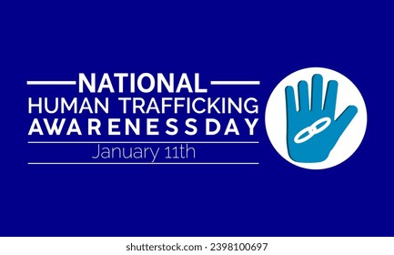 National Human Trafficking Awareness Day vector template. Shining a Light on Human Trafficking Prevention and Support with Awareness . background, banner, card, poster design.