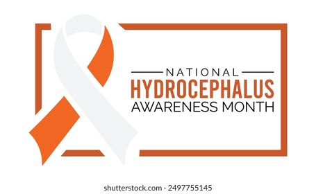 National Hydrocephalus Awareness Month is observed every year on September.Holiday concept background, placard, banner design template Vector illustration background design.