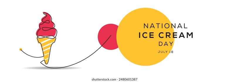 National Ice Cream Day, held on 18 July.