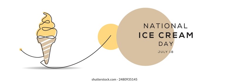 National Ice Cream Day, held on 18 July.