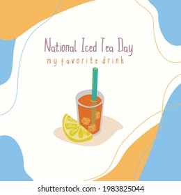 National Iced Tea Day Template